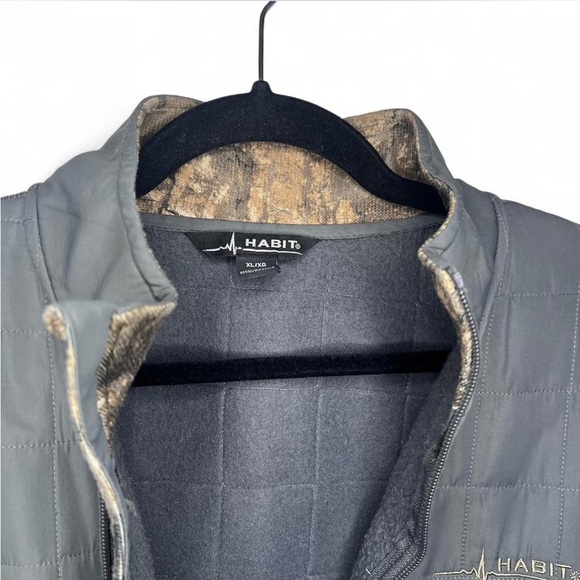 Habit Fleece-Lined Camo Zip Jacket XL Lightweight Outdoor Layer - Picture 5 of 6